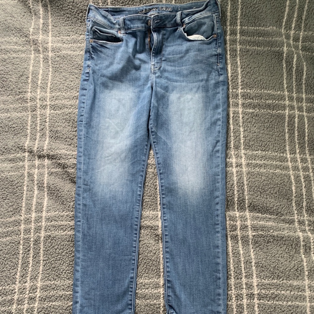 AE NEXT LEVEL SKINNY JEANS size 18